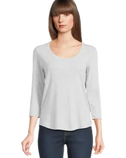 Tommy Bahama Ashby Isles Rib 3/4 Sleeve Scoop Summer Grey/Heather Sale