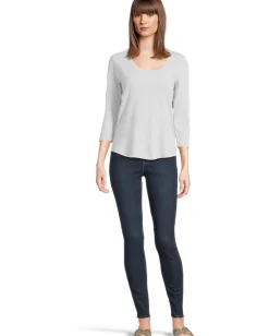 Tommy Bahama Ashby Isles Rib 3/4 Sleeve Scoop Summer Grey/Heather Sale