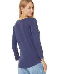 Women Tommy Bahama Ashby Isles Rib 3/4 Sleeve Scoop
