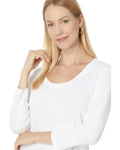 Women Tommy Bahama Ashby Isles Rib 3/4 Sleeve Scoop