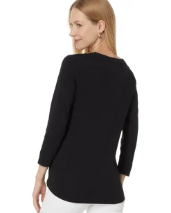 Tommy Bahama Ashby Isles Rib 3/4 Sleeve Scoop Black Online