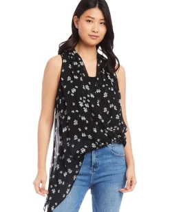 Karen Kane Asymmetric Hem Top Print Sale