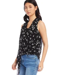Karen Kane Asymmetric Hem Top Print Sale