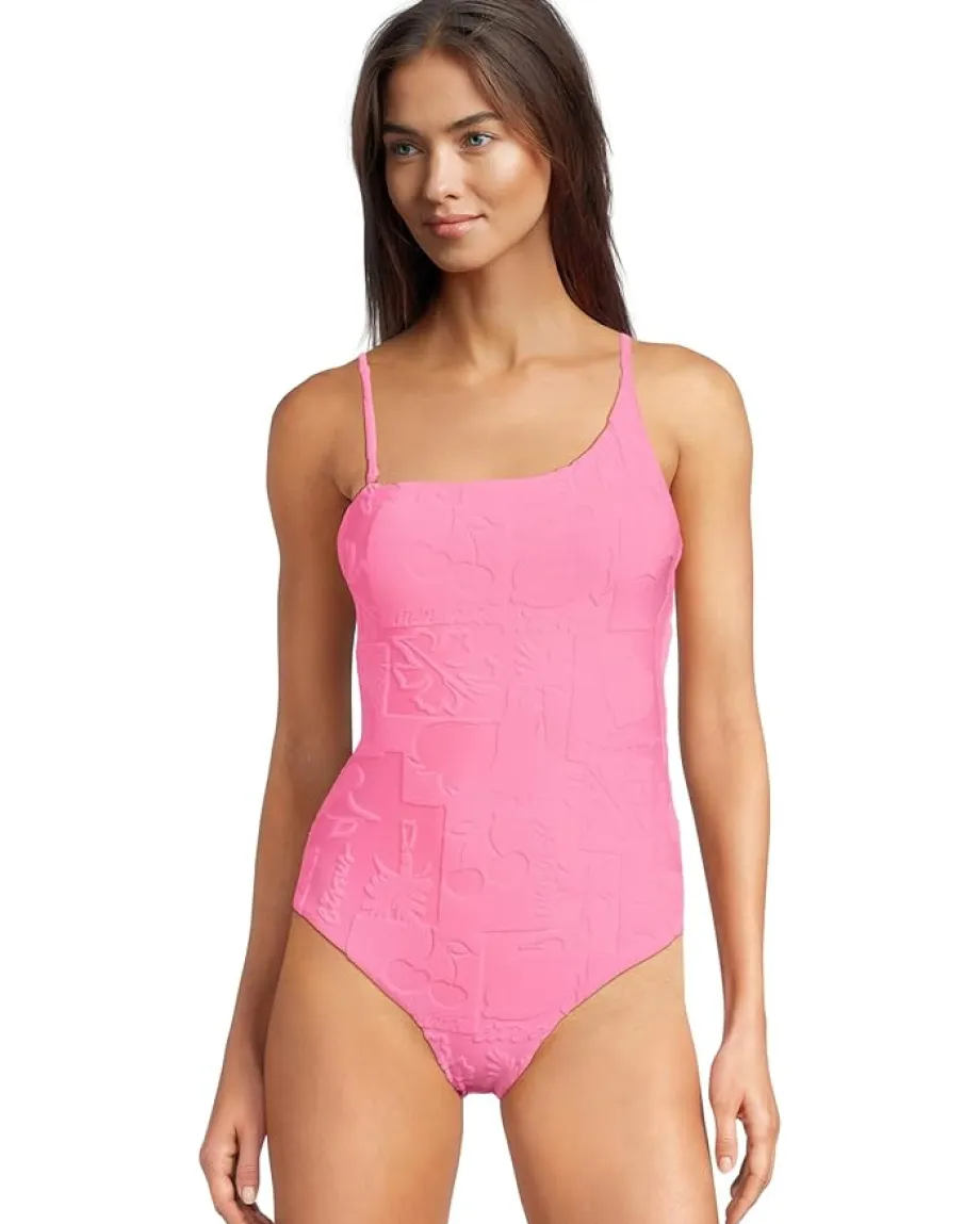 Beach Riot Athena One-Piece Strawberry Stand Terry Discount