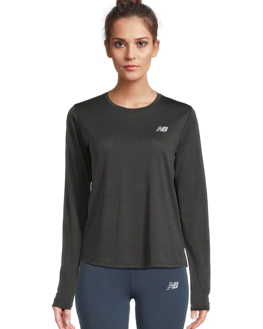 New Balance Athletics Long Sleeve Black Heather