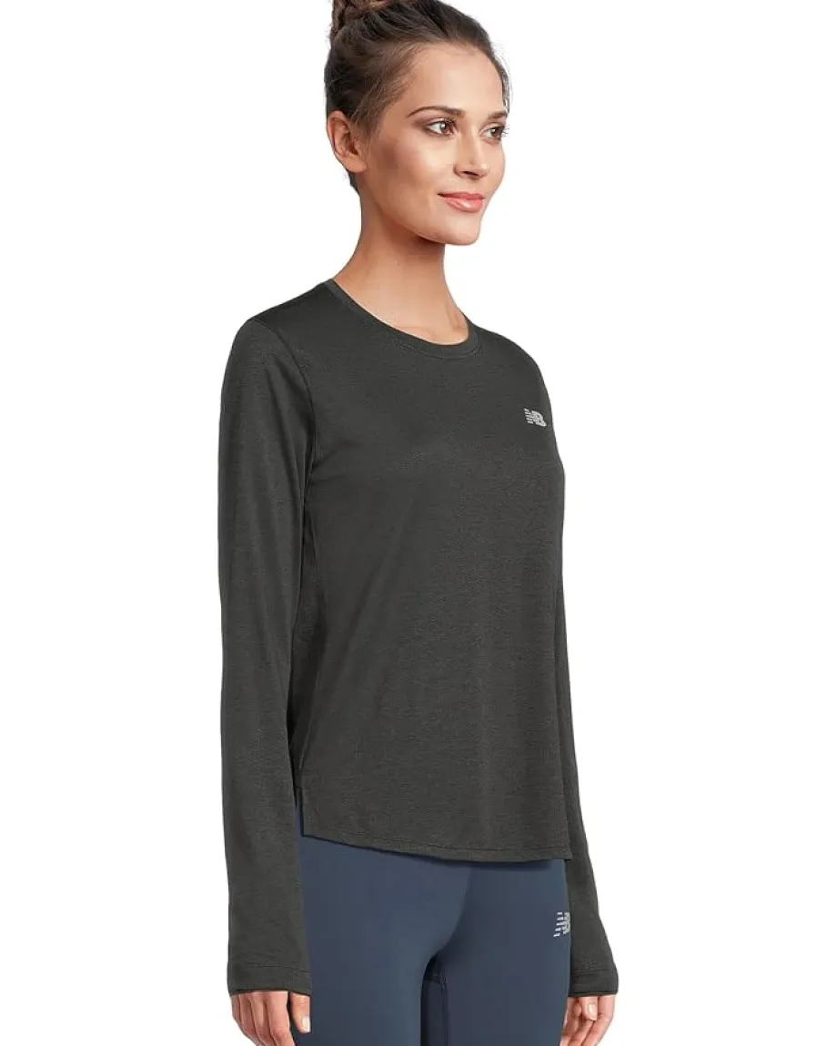 New Balance Athletics Long Sleeve Black Heather
