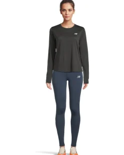 New Balance Athletics Long Sleeve Black Heather