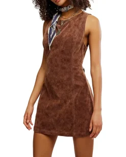 Free People Atlas Suede Mini Chicory Coffee Online