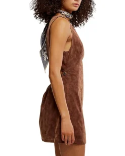 Free People Atlas Suede Mini Chicory Coffee Online