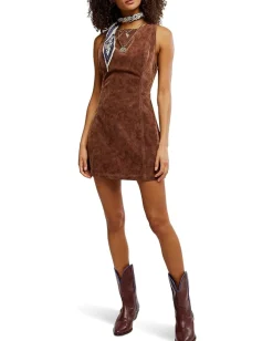 Free People Atlas Suede Mini Chicory Coffee Online