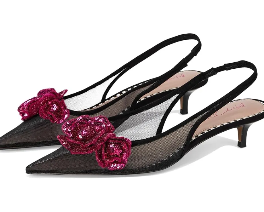 Blue by Betsey Johnson Aurorra Black Mesh Best