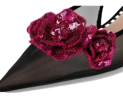 Blue by Betsey Johnson Aurorra Black Mesh Best