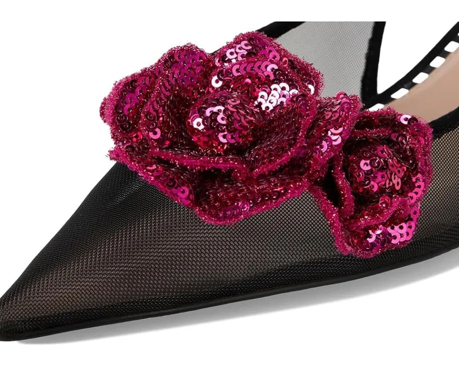 Blue by Betsey Johnson Aurorra Black Mesh Best