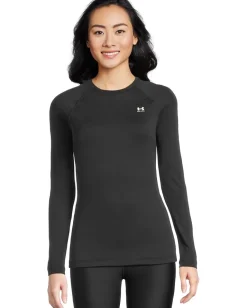 Under Armour Authentics Long Sleeves Crew Neck T-Shirt Black/White Discount