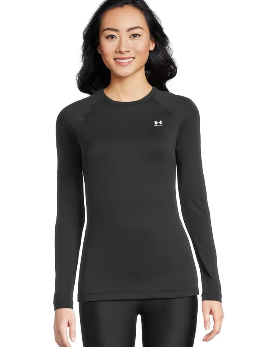 Under Armour Authentics Long Sleeves Crew Neck T-Shirt Black/White Discount