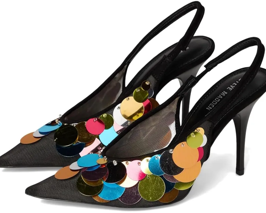 Steve Madden Avid Black Mesh Outlet