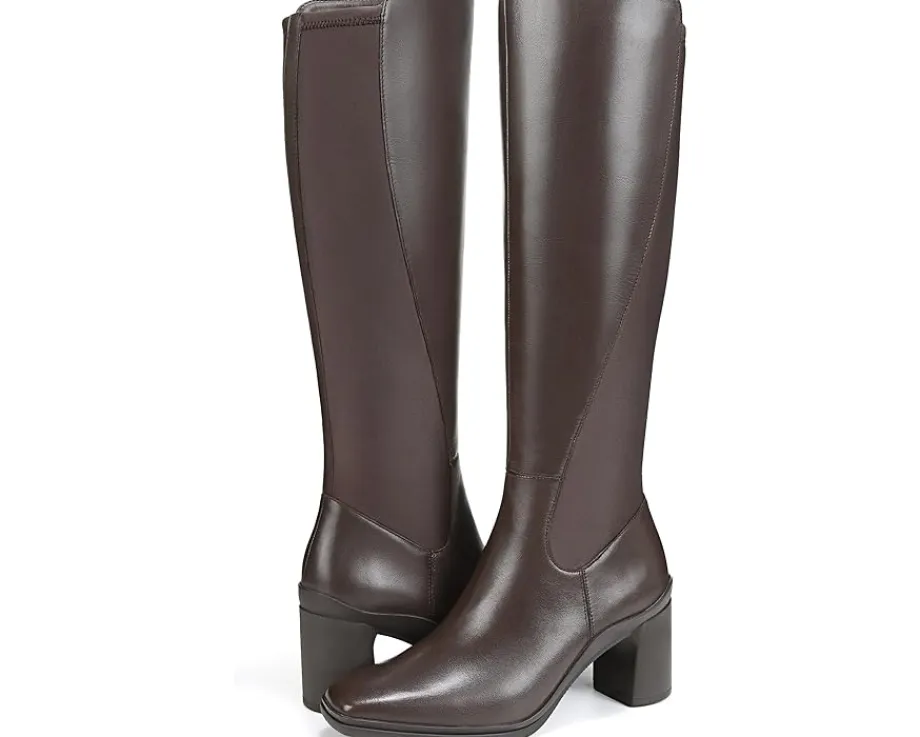 Naturalizer Axel Weatherproof Knee High Boots Oxford Brown Waterproof Leather Discount