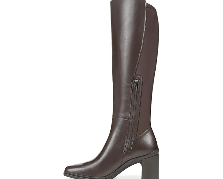 Naturalizer Axel Weatherproof Knee High Boots Oxford Brown Waterproof Leather Discount