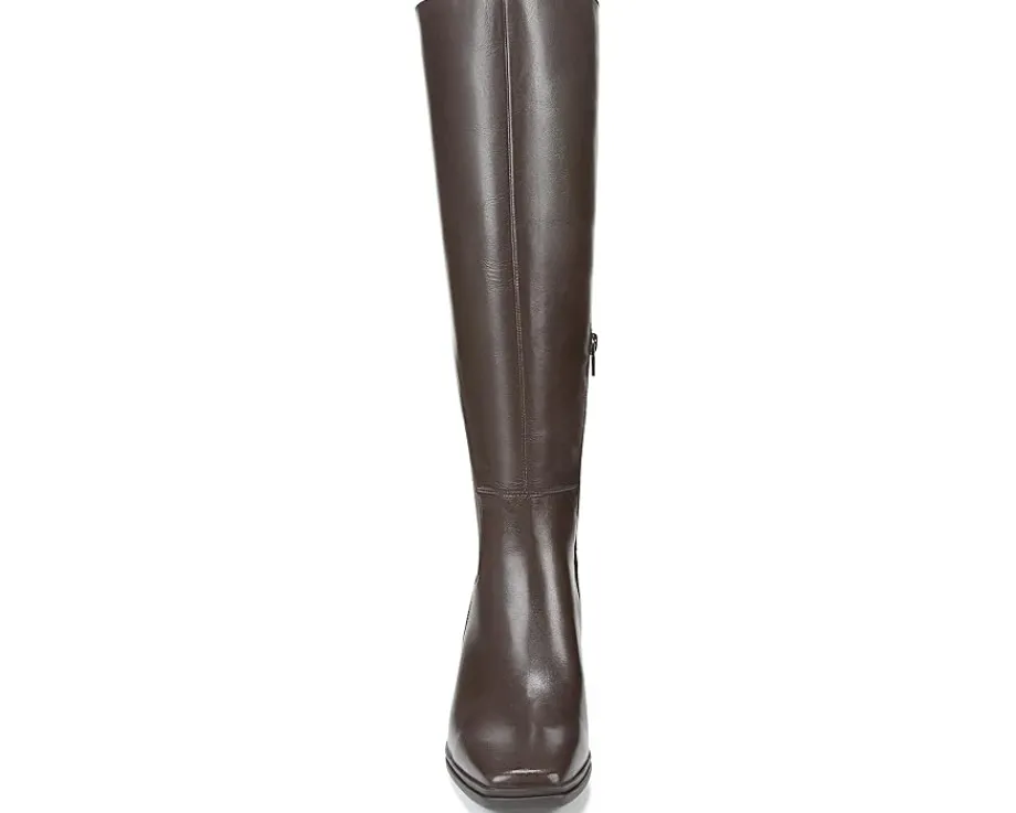 Naturalizer Axel Weatherproof Knee High Boots Oxford Brown Waterproof Leather Discount