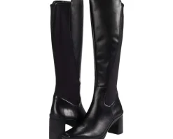 Naturalizer Axel Weatherproof Knee High Boots Black Leather/Neoprene