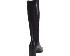 Naturalizer Axel Weatherproof Knee High Boots Black Leather/Neoprene