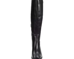 Naturalizer Axel Weatherproof Knee High Boots Black Leather/Neoprene