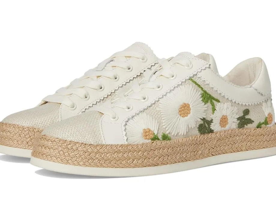 Dolce Vita Azalia White Floral Raffia Sale