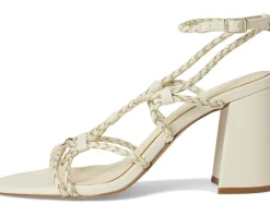 Jessica Simpson Azimma Braided Block Heel Sandals Soft Ivory Online
