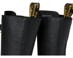 Dr. Martens 1B99 Front Zip Leather Mid Calf Boots Black Online