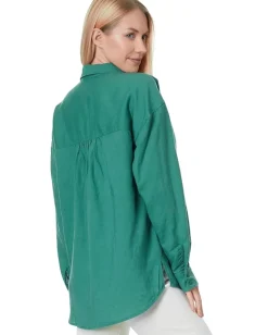 Splendid Bailey Button-Down Shirt Oasis Hot