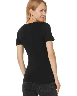 Splendid Bam boo Quarter Sleeve Black New