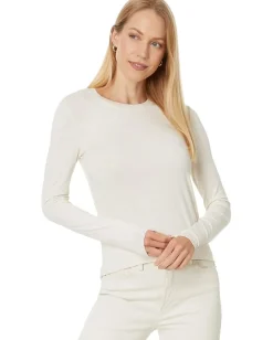 Splendid Bamboo Long Sleeve Tee Pale Oat Heather