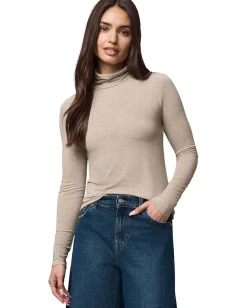 Women Splendid Bamboo Long Sleeve Turtleneck