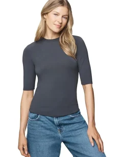 Splendid Bamboo Quarter Sleeve Tee Lead Discount