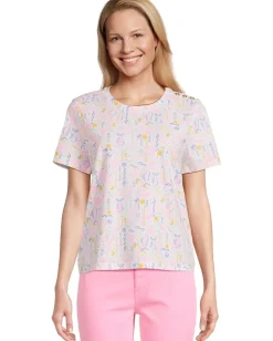 Lilly Pulitzer Barreto Knit Top Multi Summer Serenade Outlet