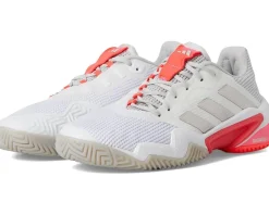 adidas Barricade 13 Tennis Shoes White/Iron Metallic/Lucid Red Online