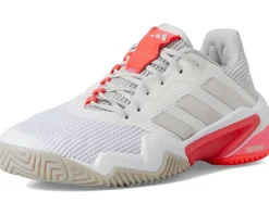 adidas Barricade 13 Tennis Shoes White/Iron Metallic/Lucid Red Online