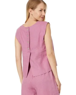 Women Madewell Bateau-Neck Tank in 100% Linen