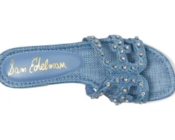 Sam Edelman Bay Jewel Light Denim Blue Jewel Clearance