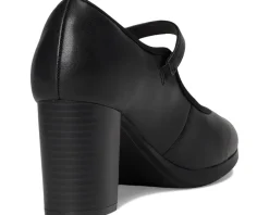 Clarks Bayla Lily Black Leather Clearance