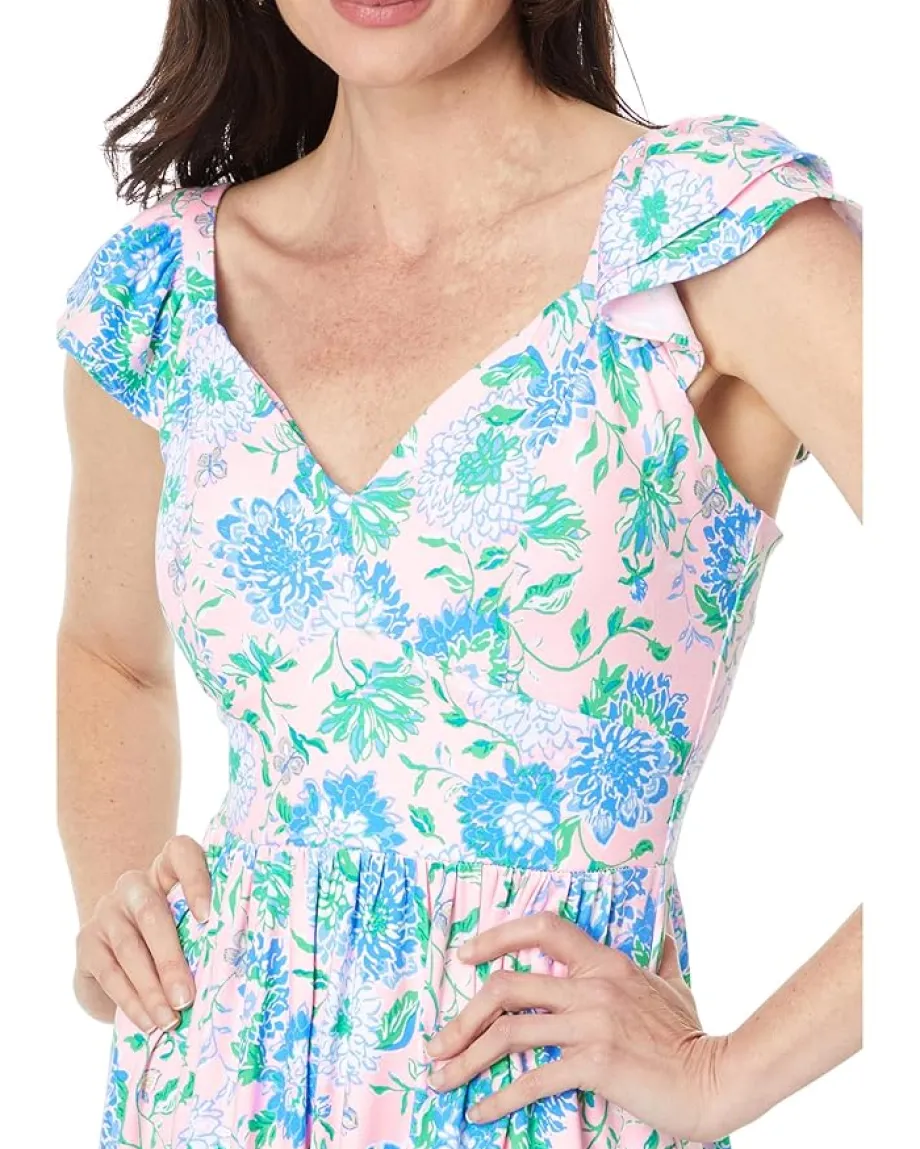 Women Lilly Pulitzer Bayleigh Flutter Sleeve Midi