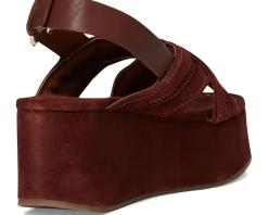 Free People Beach Party Platform Cathay Spice Suede Sale