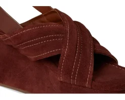 Free People Beach Party Platform Cathay Spice Suede Sale