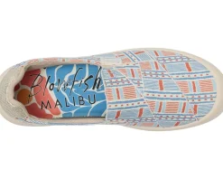 Blowfish Malibu Beachfront Slip On Shoes Red Americana Stripe Fabric New