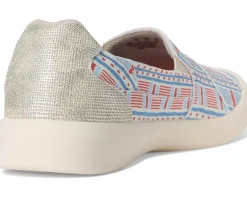 Blowfish Malibu Beachfront Slip On Shoes Red Americana Stripe Fabric New