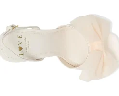 Kate Spade New York Beau Mesh Heeled Sandals Cream Outlet