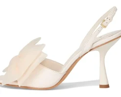 Kate Spade New York Beau Mesh Heeled Sandals Cream Outlet