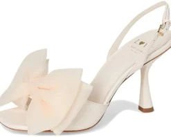Kate Spade New York Beau Mesh Heeled Sandals Cream Outlet