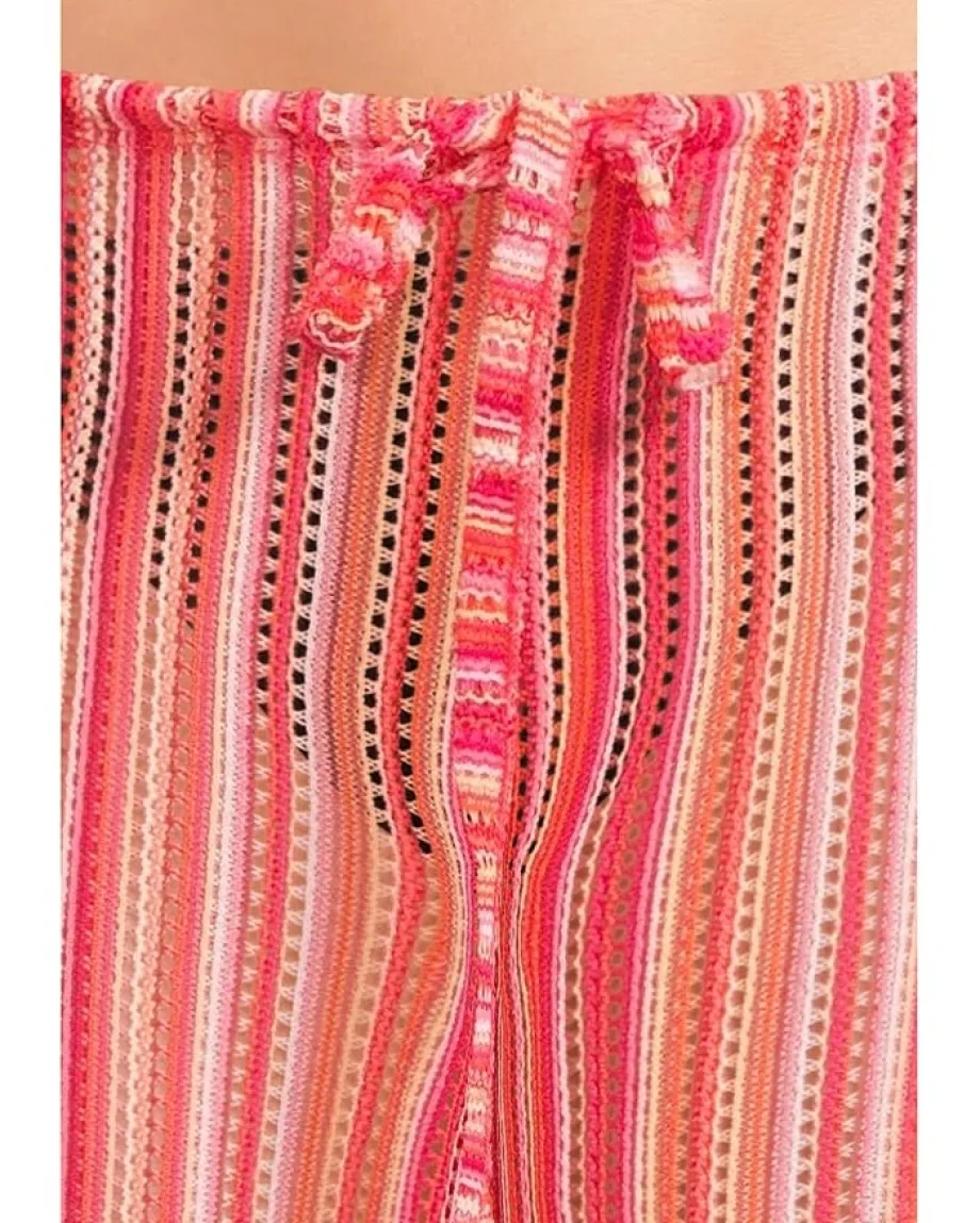 BECCA 's Seaside Crochet Split Leg Pant Coral Reef Outlet