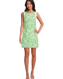 Lilly Pulitzer Beckler Stretch Shift Resort White Daffodil Hill Outlet
